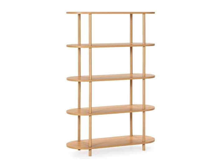 Etagère avec 5 étagères effet chêne