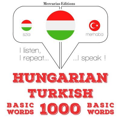 Magyar - török: 1000 alapszó - JM Gardner, Audio, 9782821149076