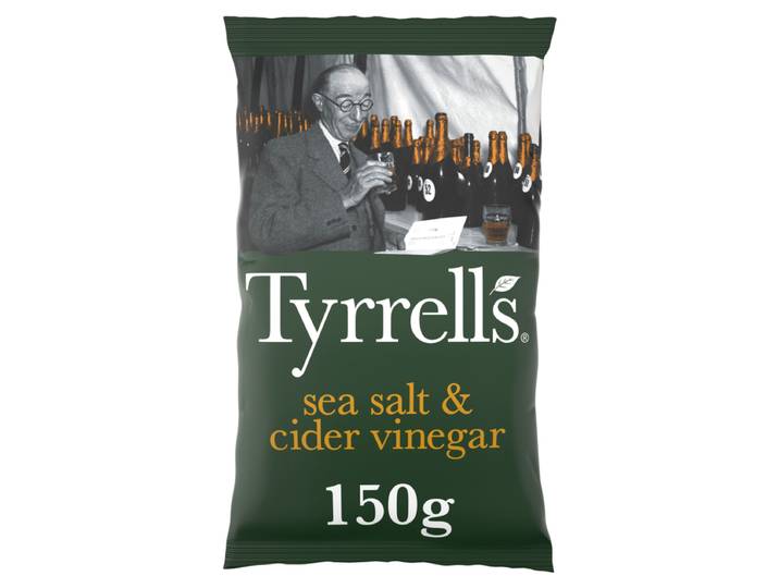 TYRRELL'S chips salé au vinaigre de cidre 150g