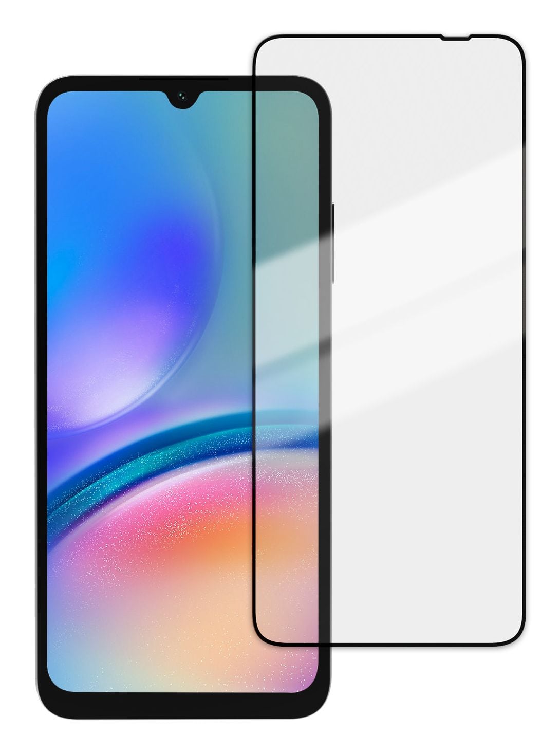 Vivanco Klare Bildschirmschutzfolie gehärtetes Glas 9H für Samsung Galaxy A05s Full Screen 64068