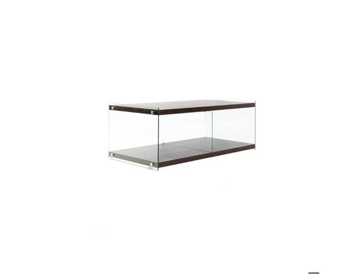 Meuble TV Elementary en Bois Foncé et Verre - Réf. VK8053404757386