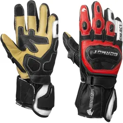 Germot Minneapolis Motorradhandschuhe - schwarz-rot - 8