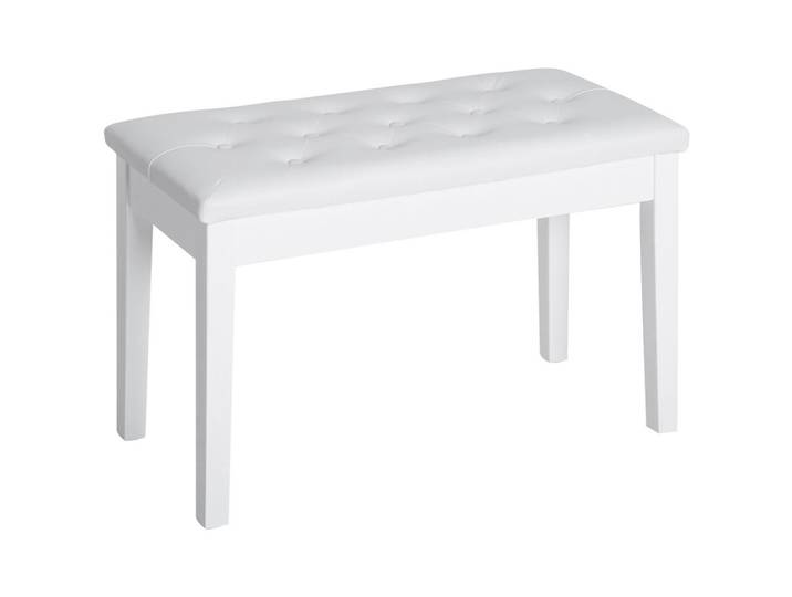 Homcom Klavierhocker, Klavierbank, Weiß, Holz, 36x50x76 cm, Wohnzimmer, Sessel, Hocker & Hockerbänke, Sitzhocker