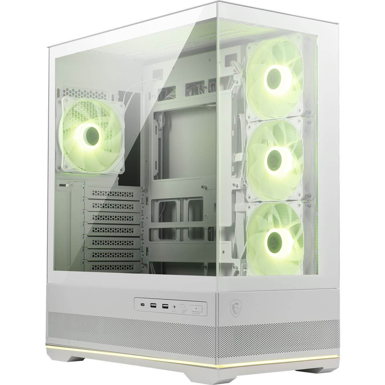 MSI MAG PANO 110R PZ Midi Tower ohne Netzteil weiss