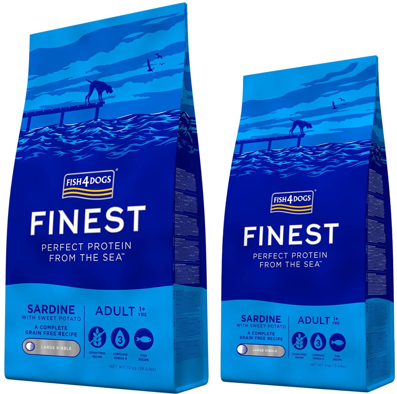 Fish4Dogs Finest Complete Adult Sardine Large per Cani