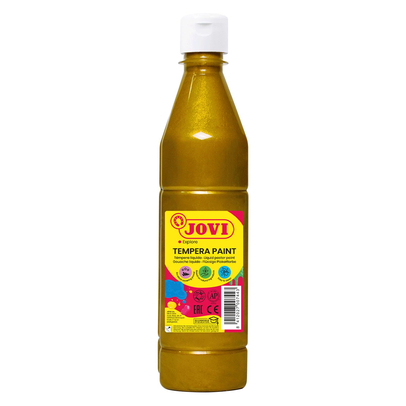 Jovi flüssige Temperafarbe, 500 ml Flasche, gold (500 ml) (50638-JV)