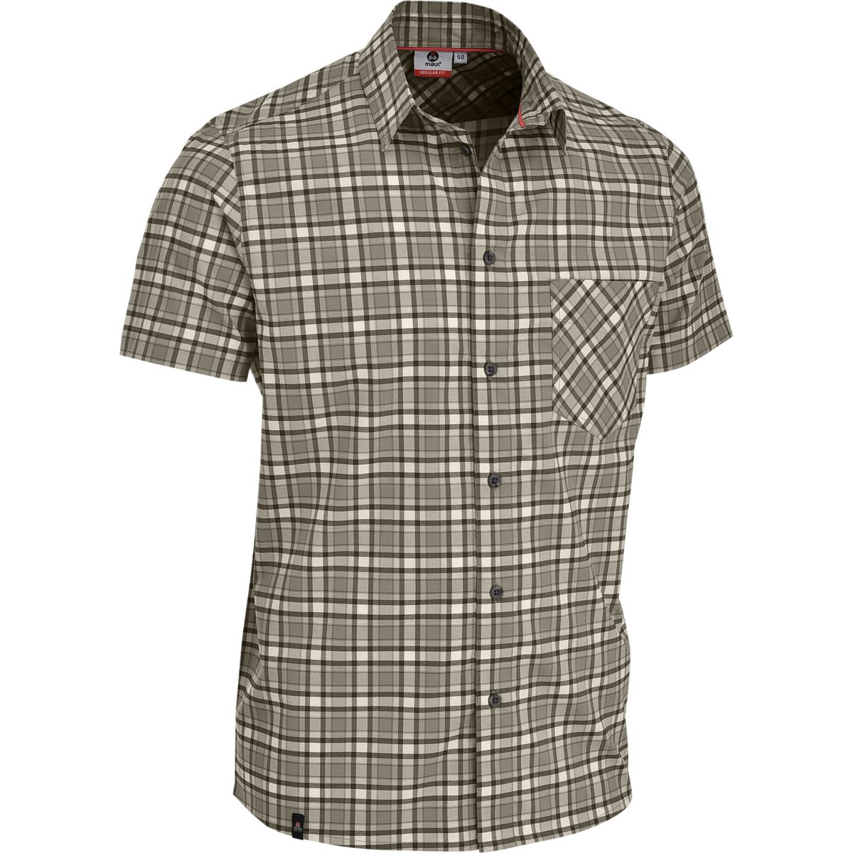MAUL Sport Holzkirchen - 1/2 Hemd Kariert Elastisch dark beige (35) 48 4331900929-35-48