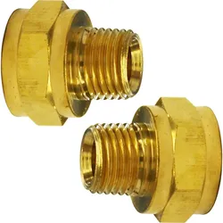 Güde Vergrößerung 1/4" AG auf 3/8" IG Adapter Druckluft Gewinde Fitting 2 Stück