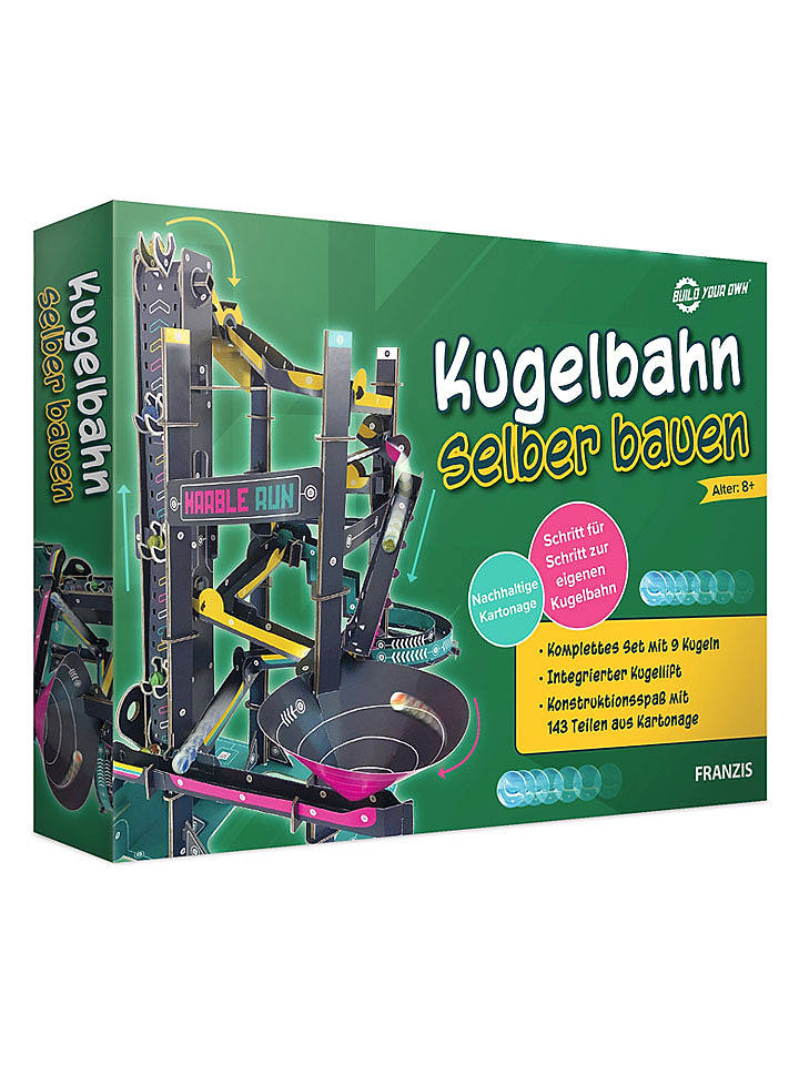 FRANZIS Experimentierset "Kugelbahn selber bauen" - ab 8 Jahren - onesize