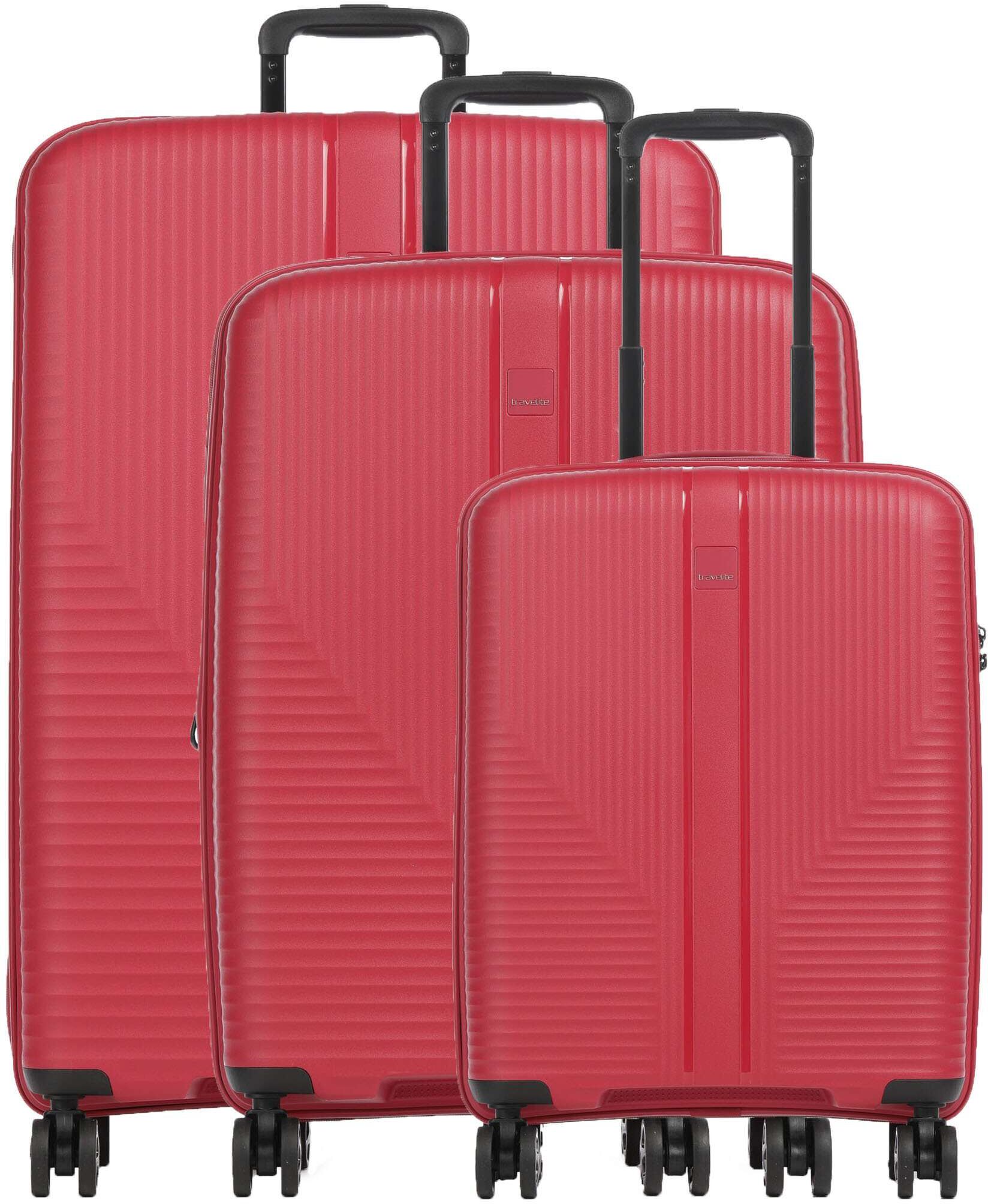 Travelite Air Stripe Kofferset, rot