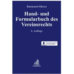 Hand- und Formularbuch des Vereinsrechts, Fachbücher von Thomas Baumann, Markus Sikora