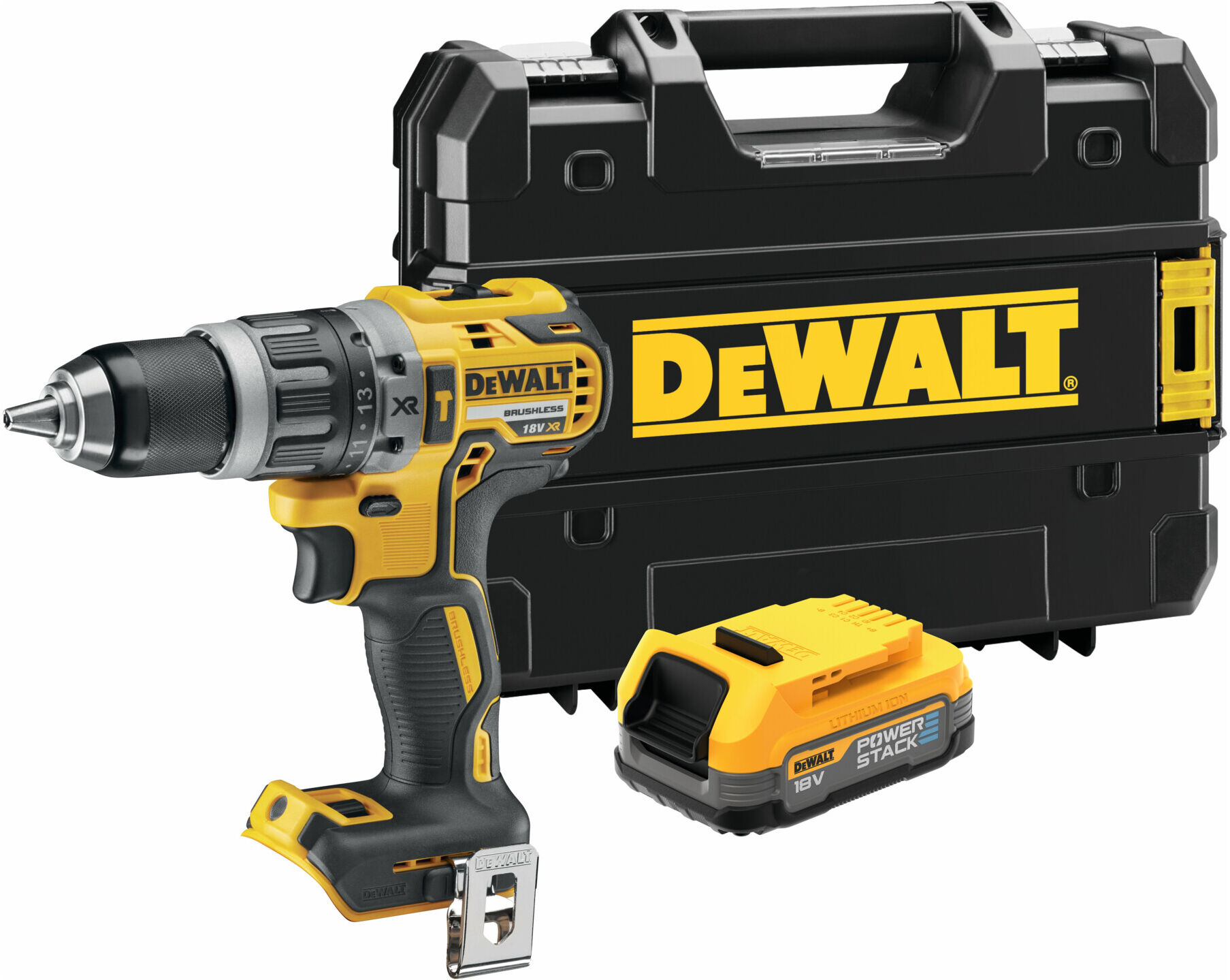 DEWALT Akku-Schlagbohrschrauber inkl. Powerstack Akku (18 V/1,7 Ah) (DCD796E1T-XJ)