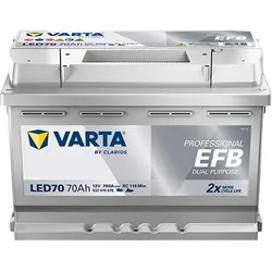 VARTA Professional EFB LED70 Autobatterien 932070076K312, LED70, 12 V, 70 Ah, 760 A