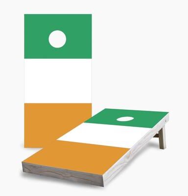 Skip's Garage Irish Flag Regulation 2x4 Cornhole Game Set