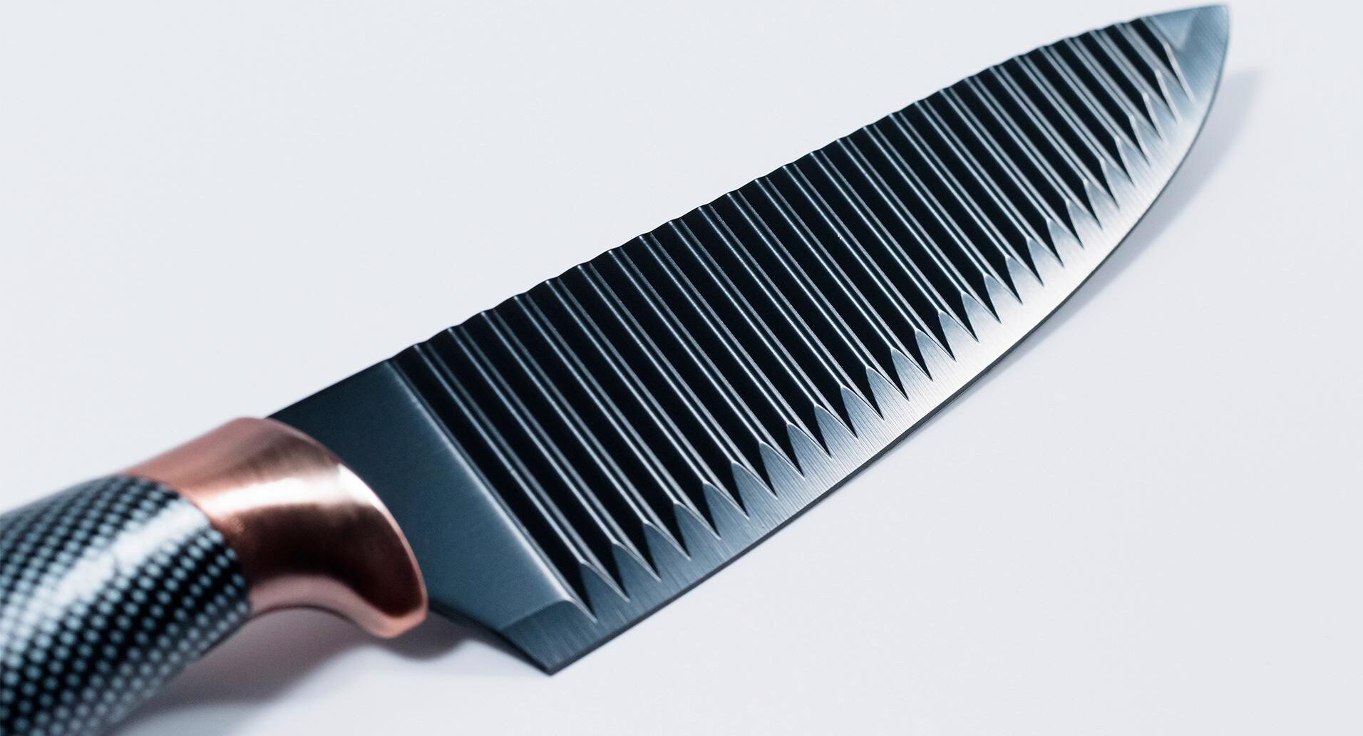 Messer-Set KING "Carbon Design", rosa (schwarz, bronzefarben), Edelstahl, Kochmesser-Sets