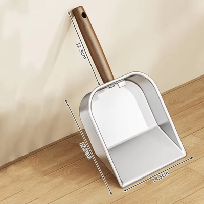Inspire Curations SteelSift Premium Cat Litter Scoop With Wooden Handle a3