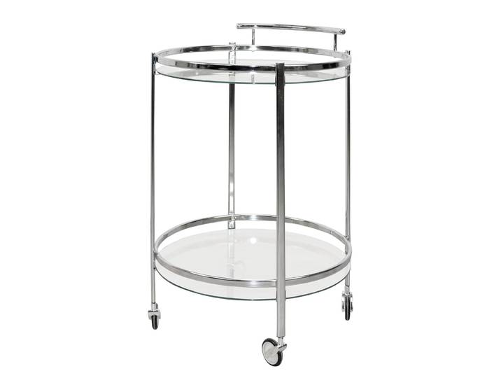 Servierwagen Formiga Ø 52cm Silber/Chrom