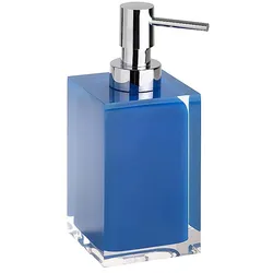 Brillantbad BISTA Seifenspender Polyresin Blau 70x172x82 mm, 250 ml für Bad & Küche >> Freistehend anwendbar