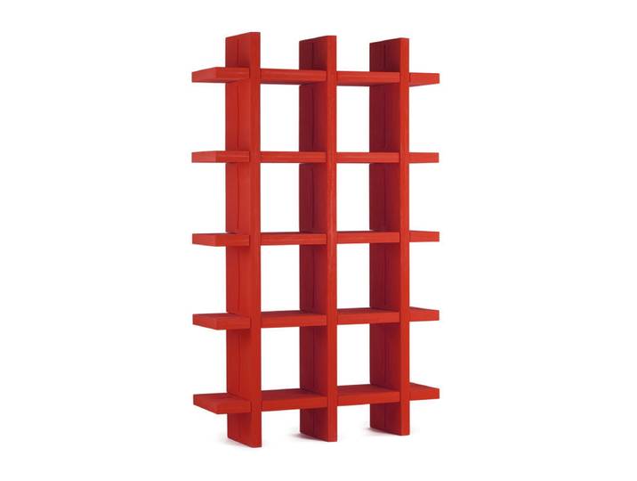 SLIDE bibliothèque MY BOOK 3X5 (Rouge - Polyéthylène)