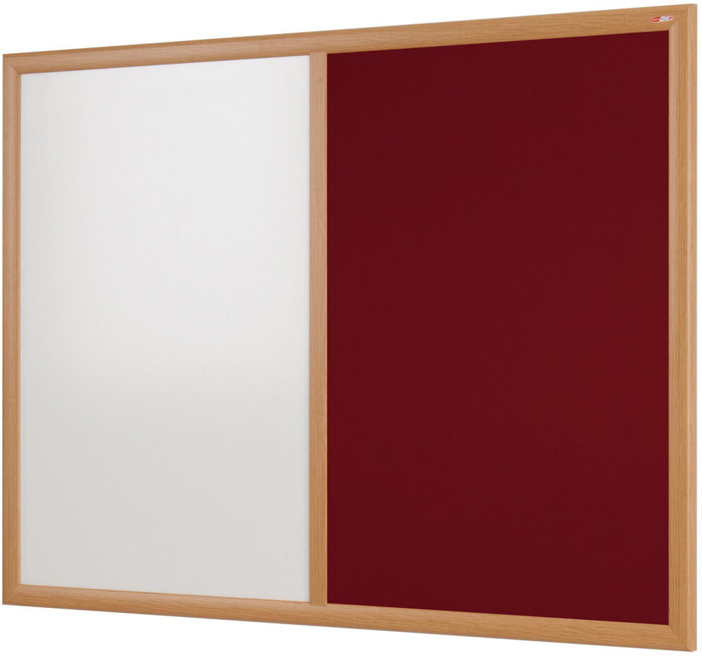 Symple Stuff Wall Mounted Combination Board Burgundy 120 cm H x 180 cm W