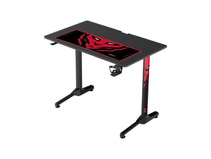 Diablo X-Mate Bureau de Gaming PC Gamer Ergonomique Carbone Crochet pour écouteurs Porte-Gobelet (100 x 75 x 60 cm)