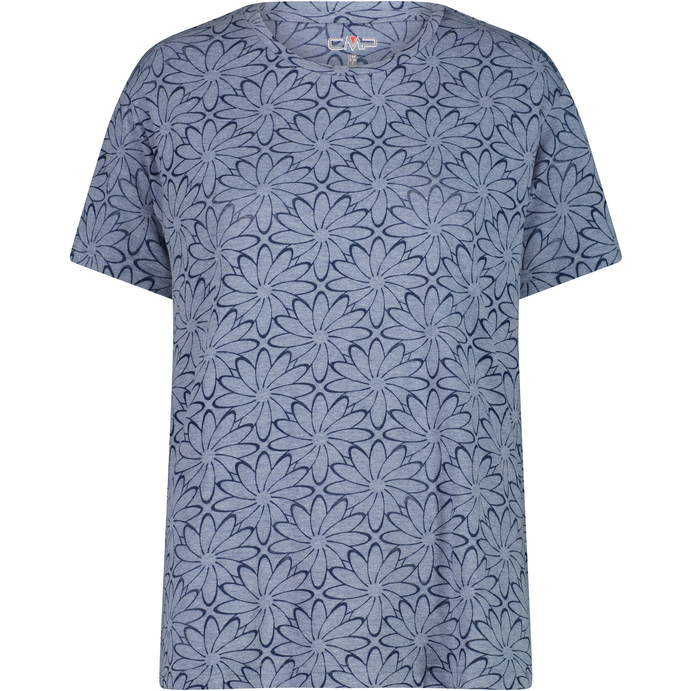 CMP Damen T-Shirts blau Größe L Lifestyle Hautfreundlich