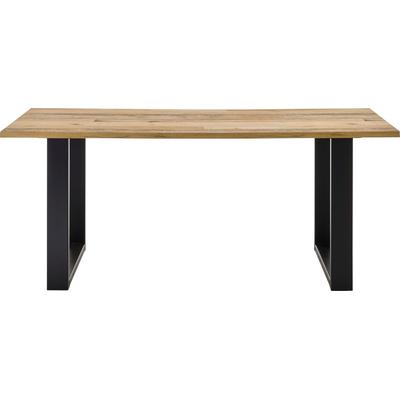 Esstisch HOME AFFAIRE "Sherwood, Tisch im Industrial-Style, Wohnzimmertisch, Küchentisch", braun (old style hell dekor, old style hell dekor), B:180cm H:76cm T:80cm, Tische, Esstisch, Metallgestell, in 2 Farben erhältlich, 180 cm breit