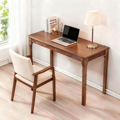 GDFStudio - Corvallis Mid-Century Solid Wood Desk with Drawer