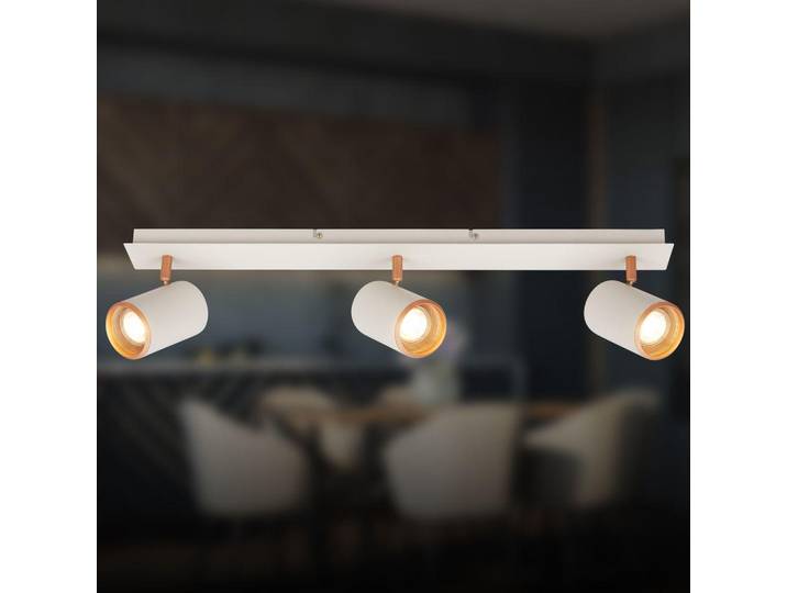 Spot de plafond Plafonnier Lampe de plafond Chambre coucher Pivotant 3 ampoules Couloir