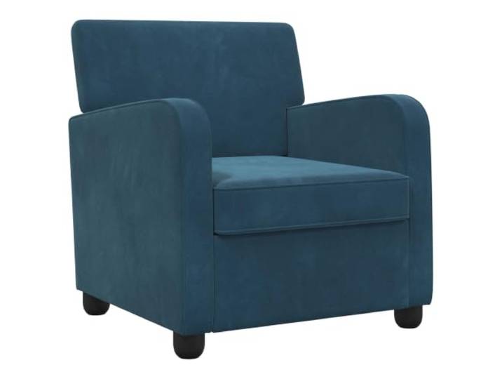 vidaXL Sessel Blau Samt