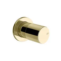 Gessi Habito Fertigmontageset Waschtisch-Einhebelmischer, für Abgang oben, Wandmontage, UNITO, 70099710, Farbe: Messing PVD