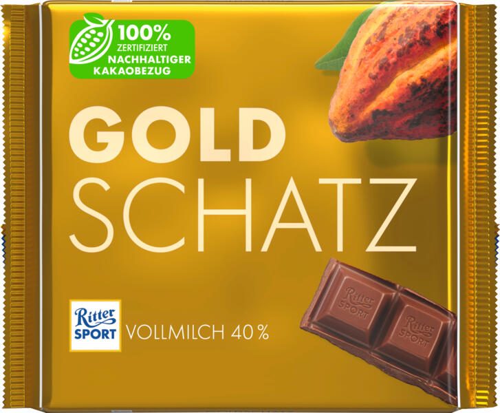 Ritter SPORT Goldschatz Schokolade 250,0 g 5219243002