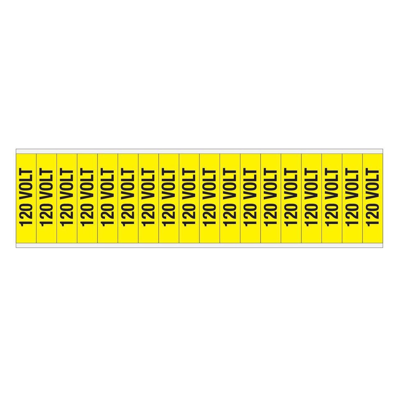 Brady Kennzeichnungen für Leitungen und Stromspannung, 120 Volt (VOLTAGE MARKERS CV 120 VOLT C)