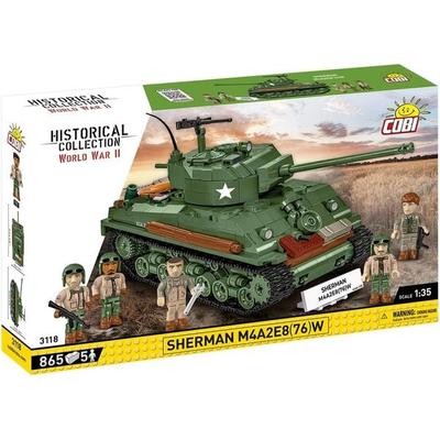 COBI Historical Collection 3118 - Sherman M4A2E8(76)W, WWII, Bausatz 1:35, 865+5 Klemmbausteine