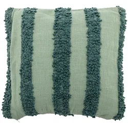 Bloomingville, Dekokissen, - Cory Cushion - Green - Cotton OEKO-TEX (50 x 50 cm)
