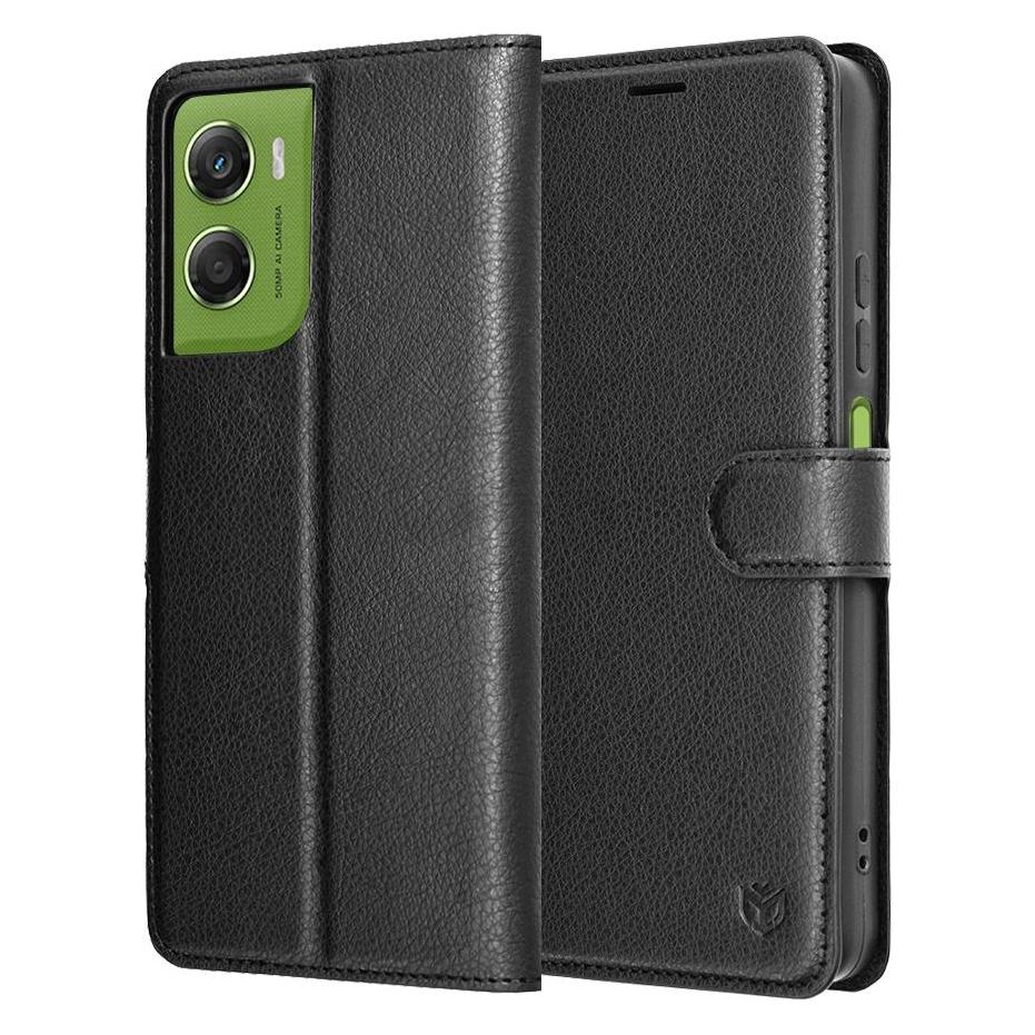 Techsuit - Leather Folio - Motorola Moto G06 - Black (Motorola Moto G6) (64321358)