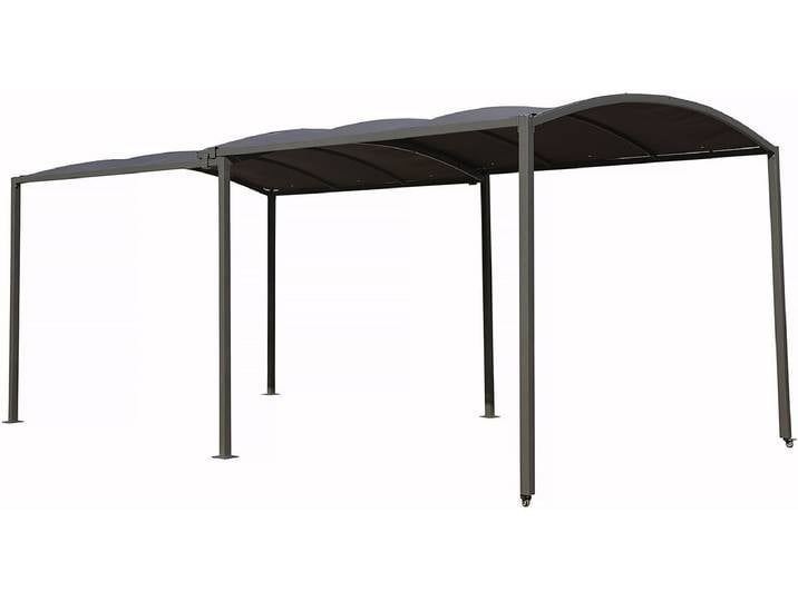 Carport en métal extensible  Mathis - 303/566 x 295 x 240 cm - Gris