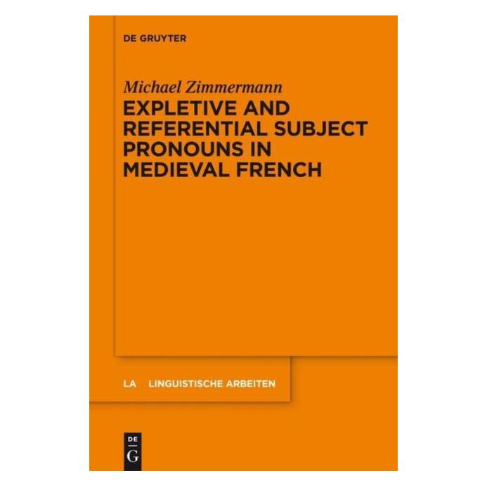 De Gruyter Zimmermann:Expletive and Referential Su (Englisch, Hardcover, Michael Zimmermann) (67763967)