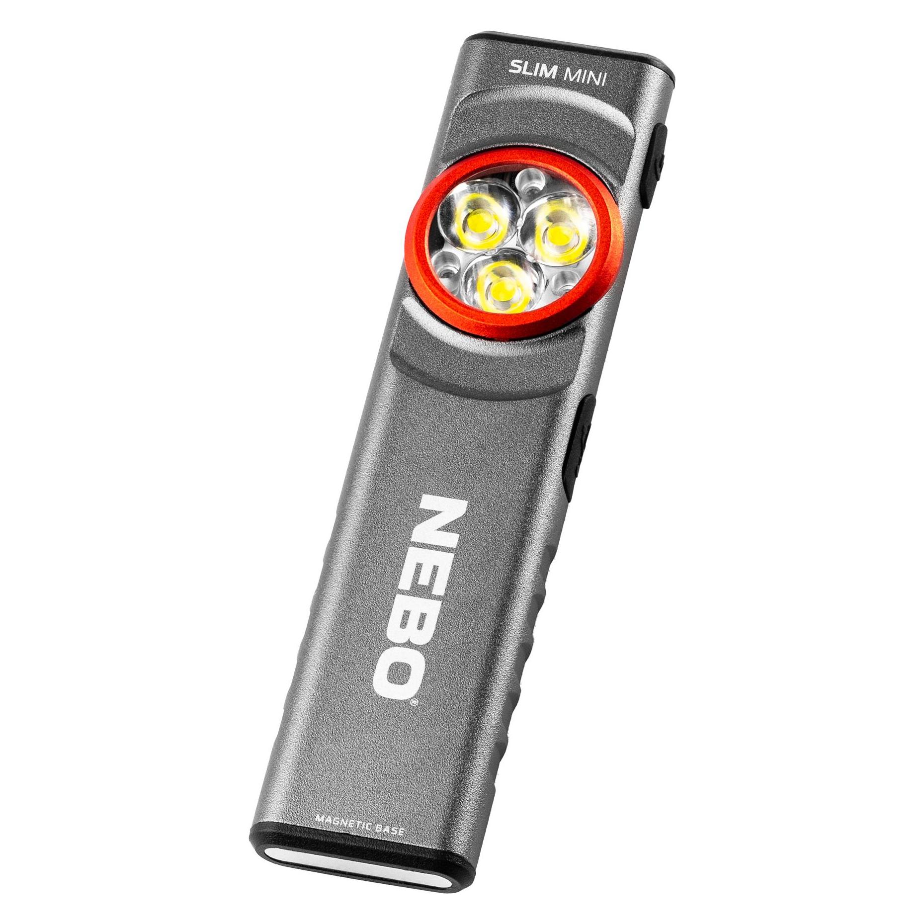 Nebo SLIM MINI LED-Arbeitslampe (10.30 cm, 250 lm) (NEB-FLT-1042-G)