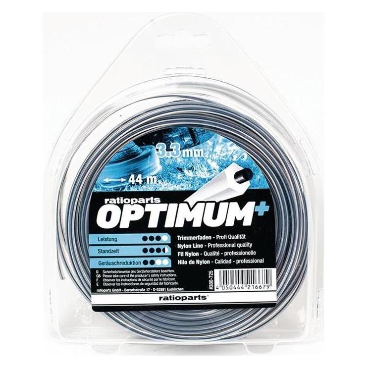 Ratioparts Nylonfaden Optimum ( 4000722073 ) Fadenstärke 3,3 mm Fadenlänge 44 m (Rasentrimmer) (380-725)
