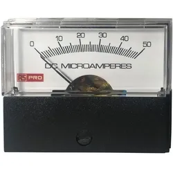 RS PRO Amperemeter 50 (Input)μA DC Drehspule, 44mm x 57mm T. 45.7mm / ±1,5 %, Automatisierung