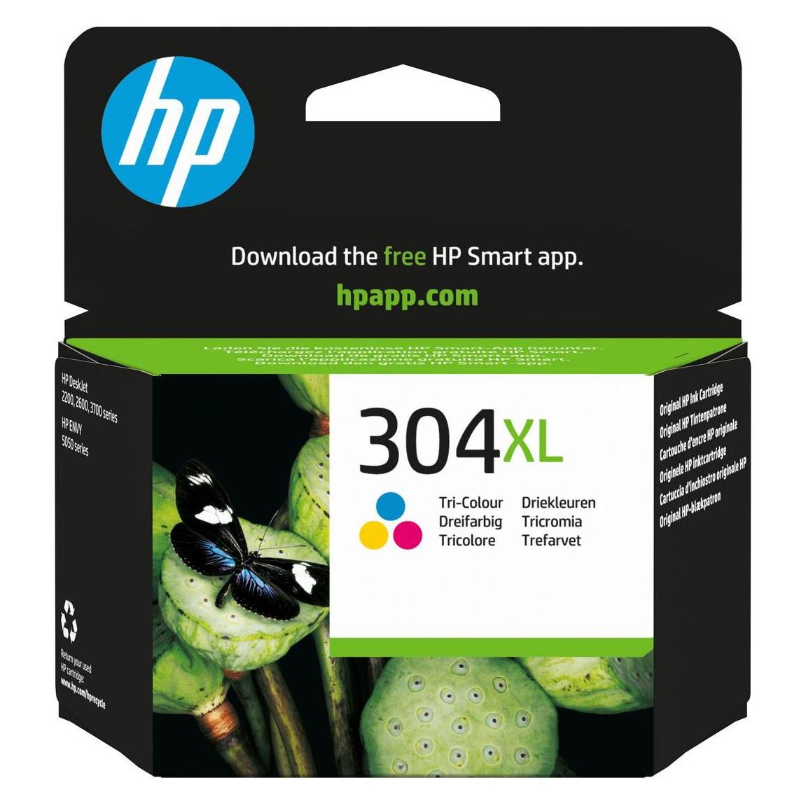 HP 304Xl Tri-Color Original Ink (N9K07AE)