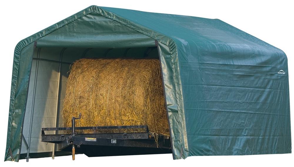 ShelterLogic Folien Weidezelt Zeltgarage Grün 610x380x260 cm