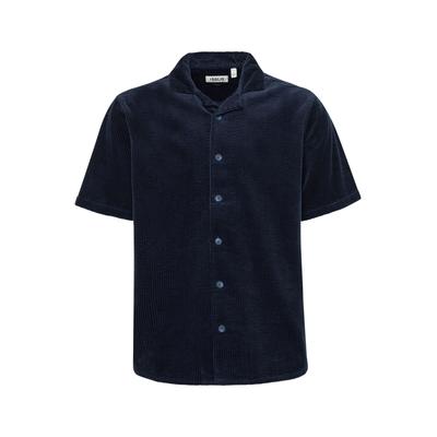 Kurzarmhemd SOLID "Kurzarmhemd SDOban", Herren, Gr. M, N-Gr, blau (insignia blau), Obermaterial: 100% Baumwolle CO., Hemden