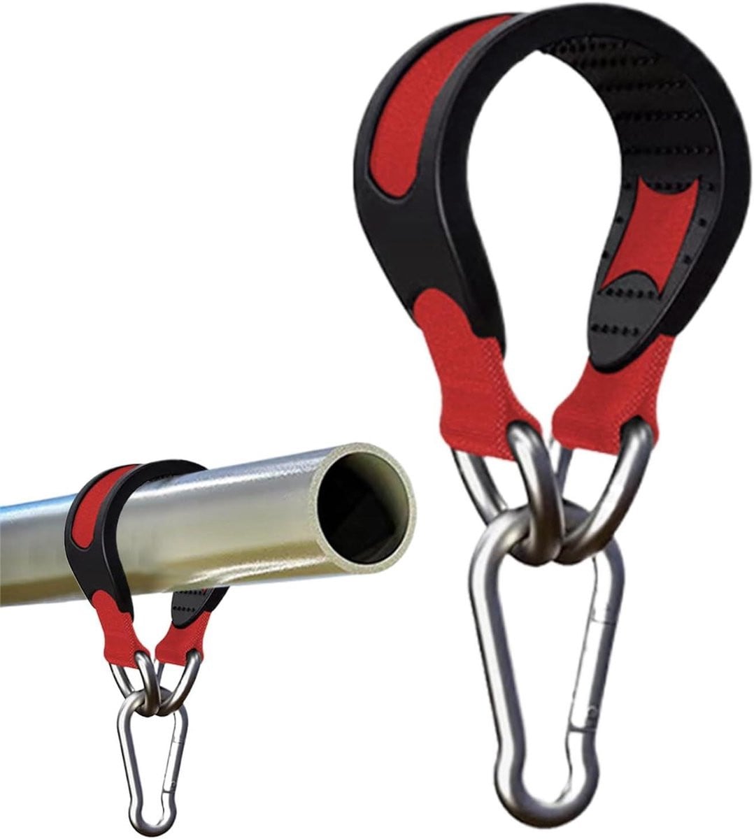 Bokszak Ophangset Zandzak Hanger voor Fitness Oefeningen - Zwart - 14,61 x 5,89 cm