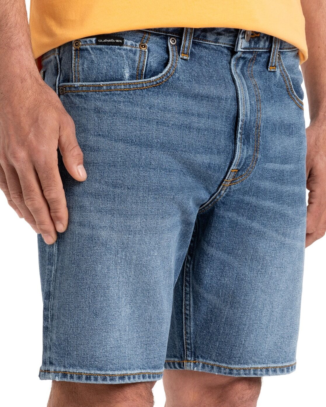 Shorts QUIKSILVER "Modern Wave Salt Water", Herren, Gr. 28(XS), Normalgrössen, blau (salt water), Obermaterial: 99% Baumwolle, 1% Elasthan., Hosen Shorts salt water 28(XS), Normalgrössen