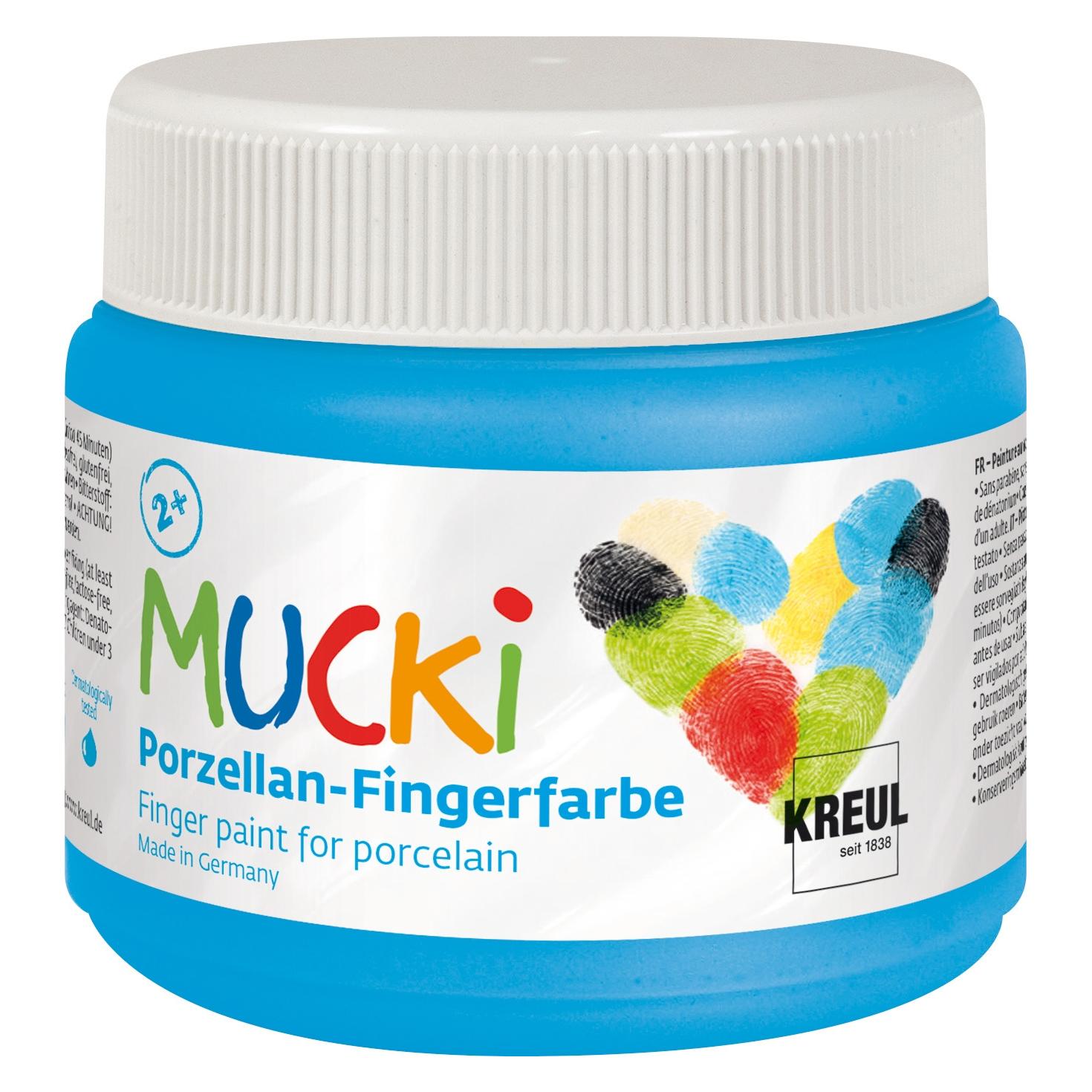 Kreul Porzellan-Fingerfarbe Himmelblau (150 ml) (KR-26304)