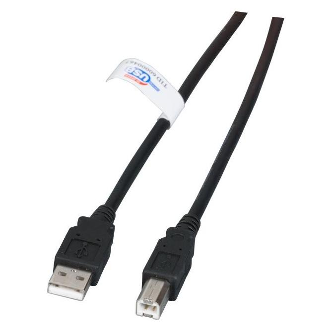 EFB Elektronik K5203.1 1m USB A USB B Männlich Männlich Schwarz USB Kabel (1 m, USB 2.0) (K5203.1)