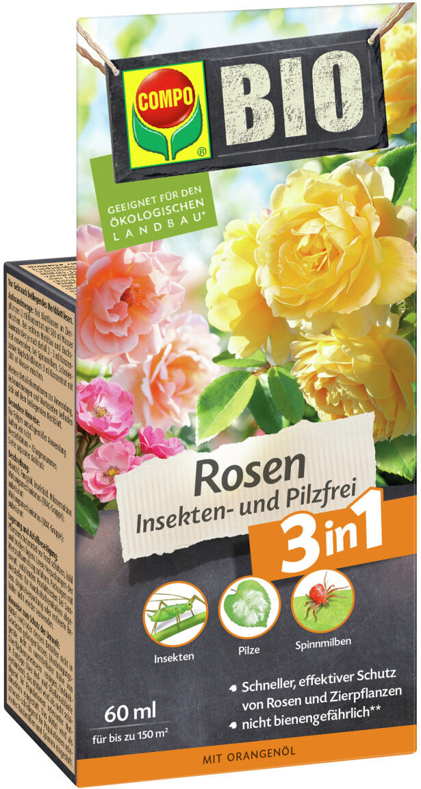 Compo Bio Rosenschutz Insekten- und Pilzfrei 3in1 60 ml