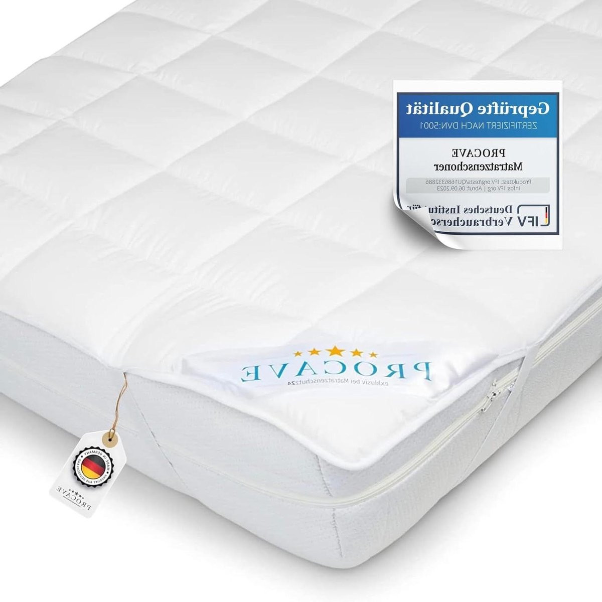 Matrasbeschermer Micro-Comfort Wit 150x200 cm